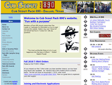 Tablet Screenshot of pack890.com